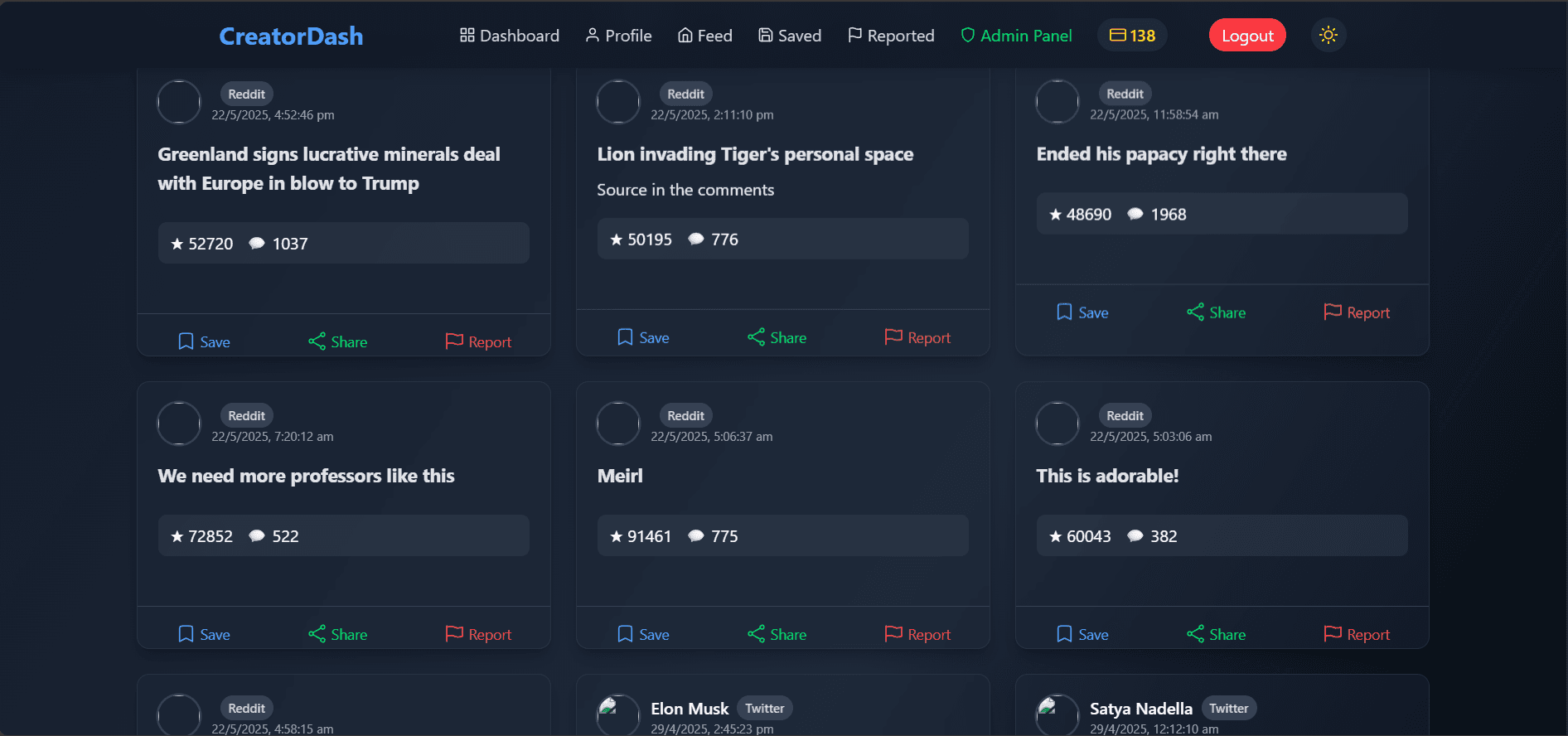 CreatorDash: Cross-Platform Analytics Tool