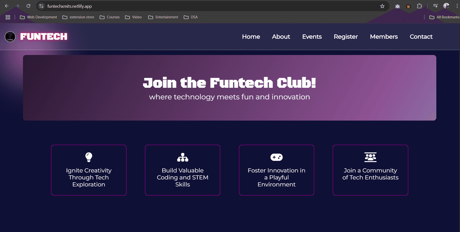 FunTech Club Website