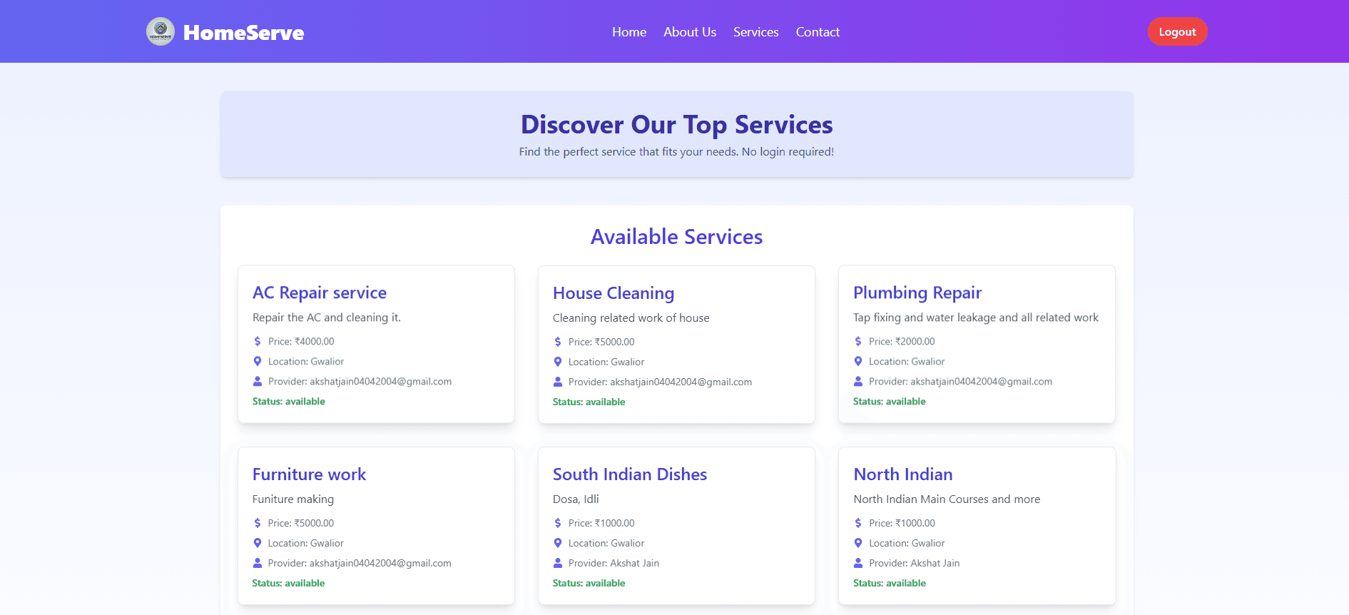 HomeServe: Urban Service Platform