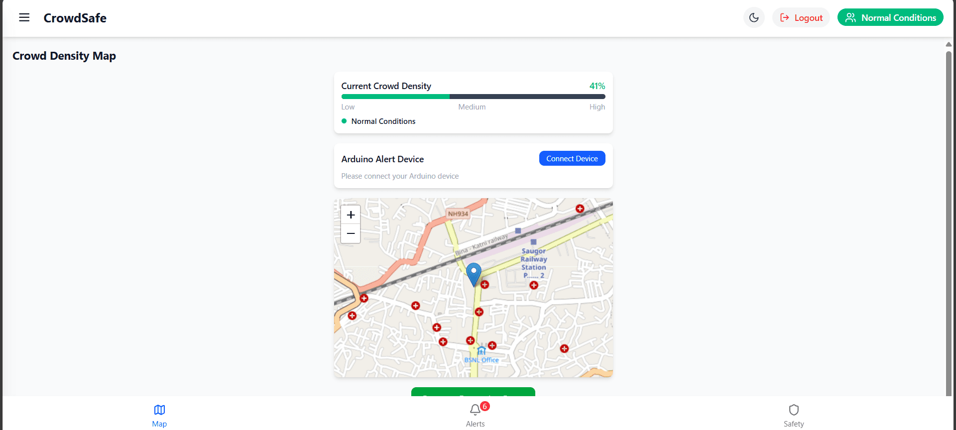 Stampede Detection & Crowd Management System